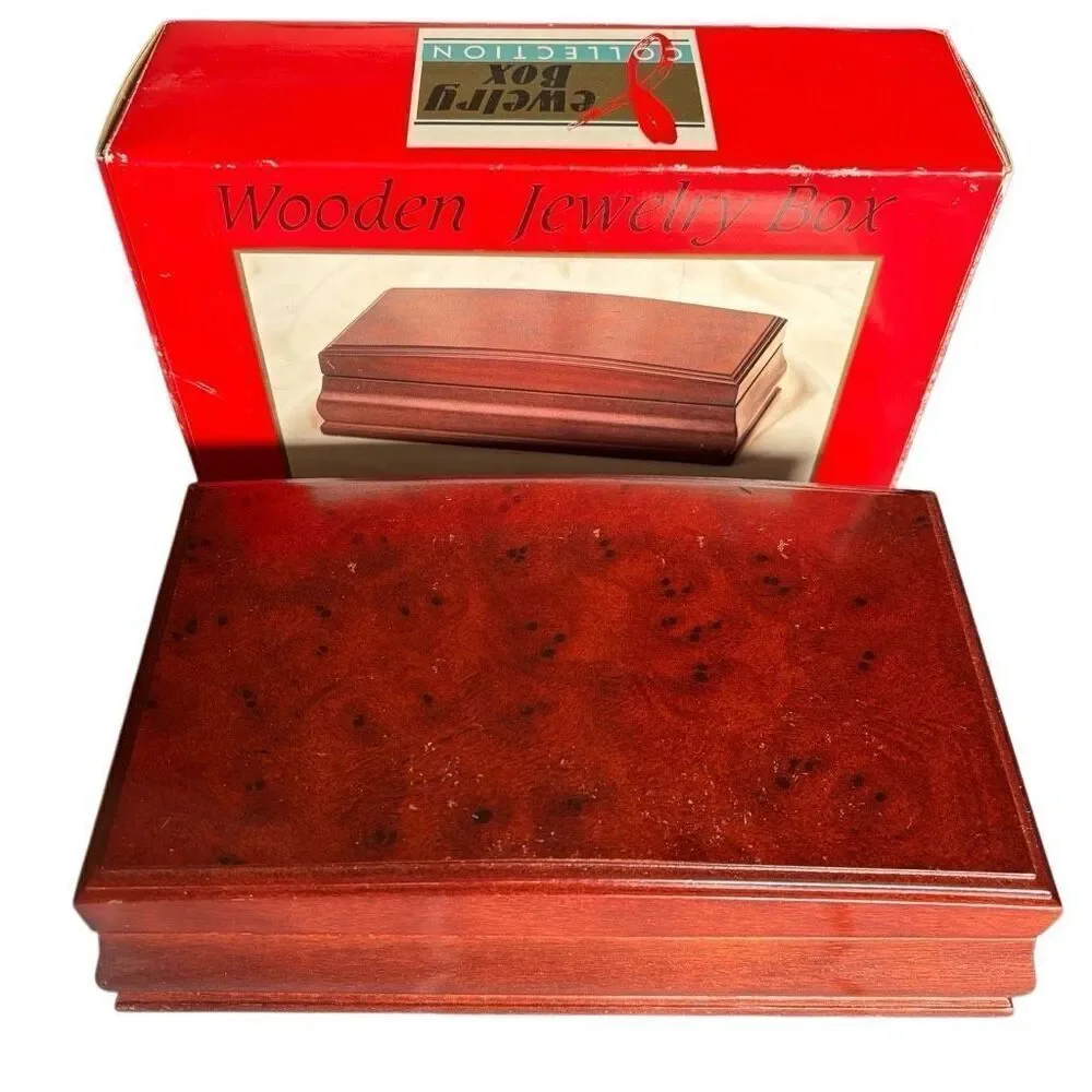 Vintage Wooden Jewelry Box *Read*